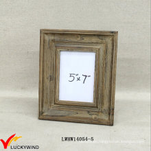 Free Stand 5X7 Antique Solid Wood Brown Picture Frame